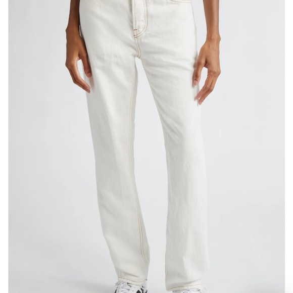 TWP Denim - TWP Women's Pony Boy White Straight Leg Jeans